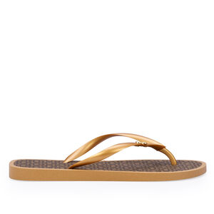 CHINELO DE DEDO DOURADO MONOGRAMA