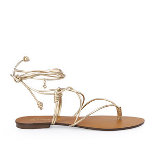 SAND&Aacute;LIA RASTEIRA COURO OURO CHIARO