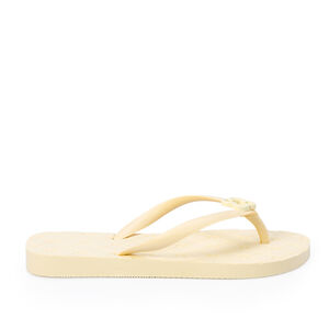 CHINELO DE DEDO INFANTIL MONOGRAMA CREME BRULLE