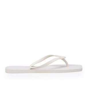 CHINELO DE DEDO BICO QUADRADO BRANCO