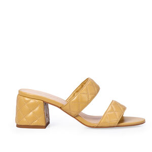 MULE BEGE SAVANA DE COURO MATELASSÊ