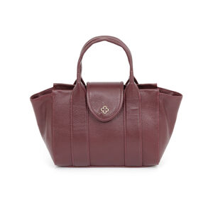 BOLSA TOTE BORGONHA DE COURO
