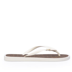 CHINELO DE DEDO MONOGRAMA BRANCO