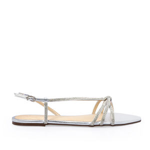 SAND&Aacute;LIA RASTEIRA PRATEADA BRILHOS