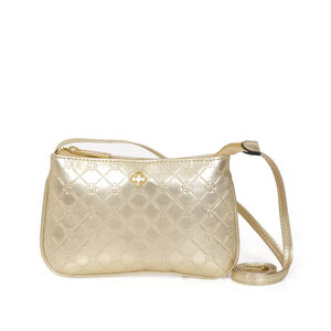 BOLSA SHOUDER BAG TIRACOLO DOURADA MONOGRAMA PIETRA