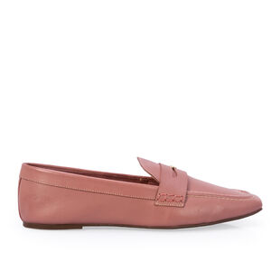LOAFER MOCASSIM ROSA MALVA DE COURO