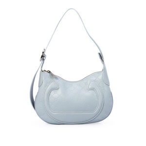 BOLSA PEQUENA AZUL TURMALINA DE COURO SHOULDER BAG