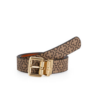 CINTO FEMININO CARAMELO MONOGRAMA