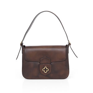 BOLSA CAPODARTE  COURO TOBACCO SHOULDER BAG