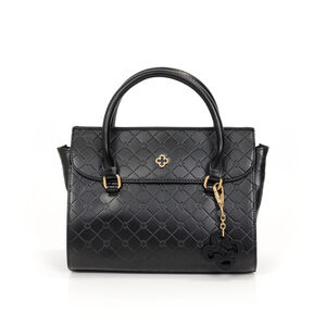 BOLSA PEQUENA PRETA MONOGRAMA TOTE