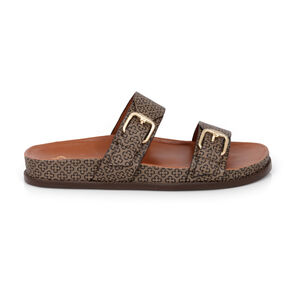 CHINELO PAPETE BEGE MONOGRAMA FIVELAS