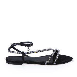 SANDÁLIA RASTEIRA PRETA COURO NOBUCK