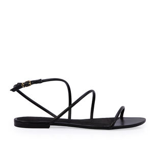 SANDÁLIA RASTEIRA PRETA DE COURO