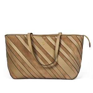 BOLSA GRANDE VERDE ALBERO DE COURO SUEDE SHOPPER