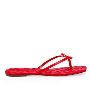 CHINELO RASTEIRO VERMELHO CORAL COURO