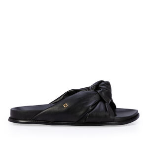 CHINELO PAPETE PRETO DE COURO