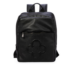 MOCHILA FEMININA NOTEBOOK 14 POLEGADAS PRETA DE COURO