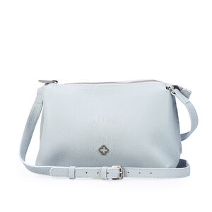 BOLSA PEQUENA AZUL DE COURO SHOULDER BAG