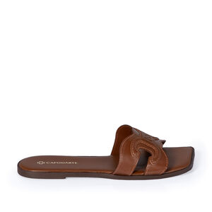 CHINELO RASTEIRO MARROM MOGNO DE COURO