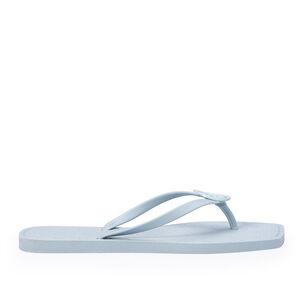CHINELO DE DEDO BICO QUADRADO AZUL TURMALINA