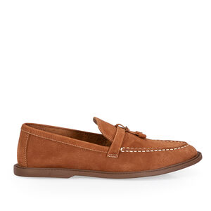 LOAFER MOCASSIM MARROM DE COURO NOBUCK