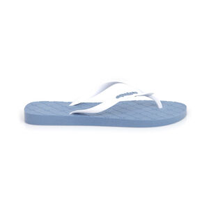 CHINELO DE DEDO BRANCO E AZUL MONOGRAMA