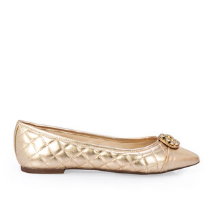 SAPATILHA BICO FINO DOURADA CATHERINE