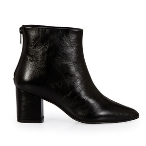 BOTA CANO CURTO COURO VETRO PRETA