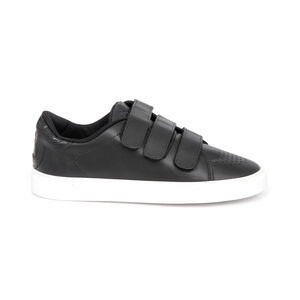 TÊNIS PRETO DE COURO FECHO VELCRO