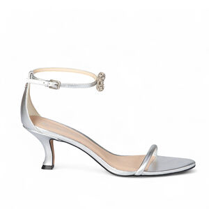 SAND&Aacute;LIA PRATA DE COURO METALIZADA