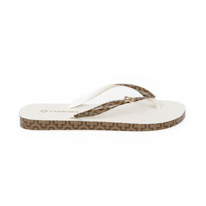 CHINELO DE DEDO BEGE VANILLA MONOGRAMA
