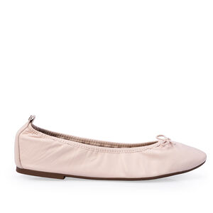 SAPATILHA ROSA PE&Ocirc;NIA COURO LA&Ccedil;O