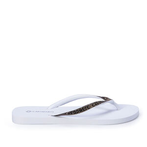 CHINELO DE DEDO BRANCO TIRAS MALHA CAPODARTE