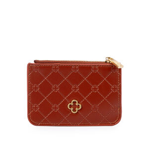 CARTEIRA PEQUENA CARAMELO MONOGRAMA