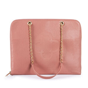 PASTA NOTEBOOK ROSA MALVA DE COURO