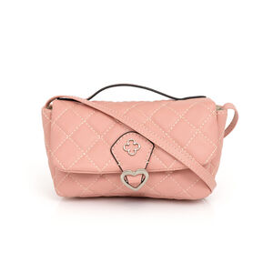 BOLSA INFANTIL TIRACOLO ROSÊ ANTIQUE MATELASSÊ