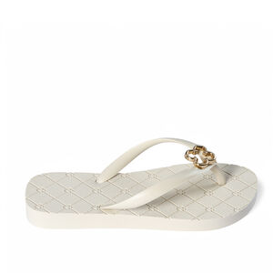 CHINELO INFANTIL BEGE VANILLA MONOGRAMA