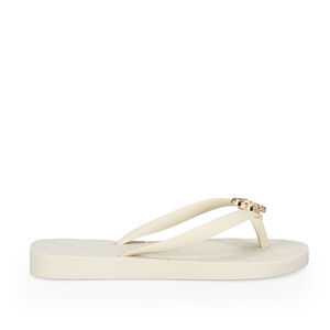 CHINELO DE DEDO INFANTIL BRANCO INJETADO TREVO