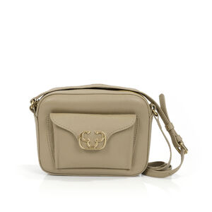 BOLSA PEQUENA TIRACOLO COURO VERDE ALBERO SHOULDER BAG