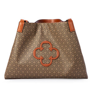 BOLSA SHOPPER CARAMELO MONOGRAMA