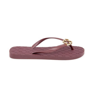 CHINELO DE DEDO BORDÔ MONOGRAMA