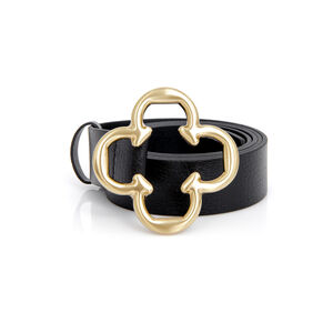CINTO FEMININO PRETO DE COURO