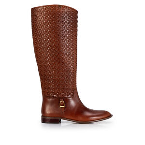 BOTA CANO LONGO MARROM COURO TRESS&Ecirc;