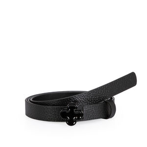 CINTO PRETO DE COURO FEMININO