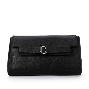 BOLSA PEQUENA PRETA DE COURO SHOULDER BAG