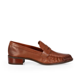 LOAFER MOCASSIM MARROM DE COURO