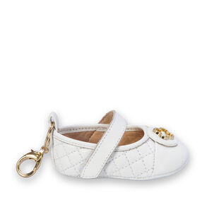 SAPATILHA RN BRANCA DE COURO MATELASS&Ecirc; COM VELCRO CATHERINE