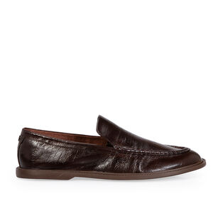 LOAFER MOCASSIM MARROM DE COURO