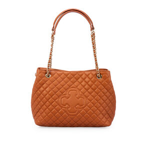 BOLSA HOBO CARAMELO DE COURO MATELASS&Ecirc; CARINA