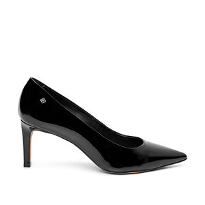SCARPIN SALTO ALTO PRETO VERNIZ